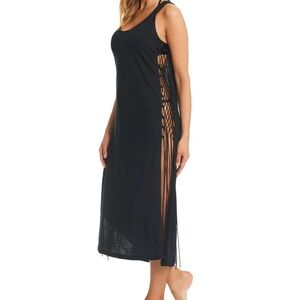 Red Carter NWT Cotton Midi Coverup Black XL